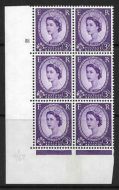 3d Violet 8mm Phosphor 1B cylinder 81 No Dot perf type A(E I) UNMOUNTED MINT MNH