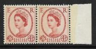 S98ab 4½d Wilding Typo 6mm band at right UNMOUNTED MINT