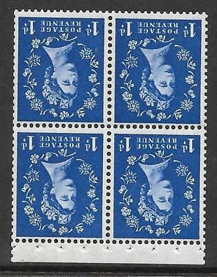 SB32a 1d Wilding booklet pane perf type AP UNMOUNTED MNT MNH