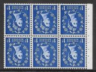 SB39a Wilding booklet pane Graphite perf type Ie Bottom UNMOUNTED MNT MNH