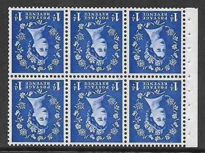 SB39a Wilding booklet pane Graphite perf type Ie Bottom UNMOUNTED MNT MNH