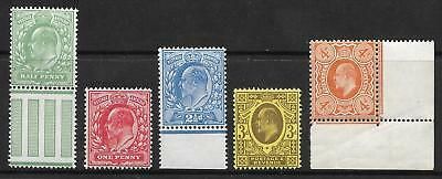 Sg 279 - 286 ½d 1d 2½d 3d  4d  Harrison 15x14 Set of 5 UNMOUNTED MINT