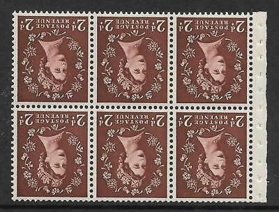 SB76a Wilding booklet pane Tudor perf type I UNMOUNTED MNT