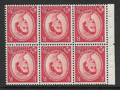 SB80a Wilding booklet pane Tudor Crown perf type Ie Middle UNMOUNTED MNT