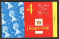 HA8 1995 4 x 2nd Class Stamps Barcode booklet - complete - No Cylinder