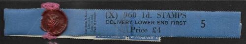 Sg 504 1d GVI Light Colours Vertical Delivery Coil leader X5 UNMOUNTED MINT MNH