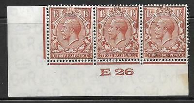 1½d Brown Block Cypher Control E26 imperf MOUNTED MINT MM