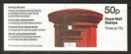 FB31 Nov 1985 Pilar Box 50p Cyl B26 Folded Booklet - good perfs