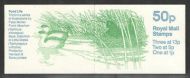 FB35 Moorhen (pond life) 50p Folded Booklet Cyl B1 B24 B32 - good perfs