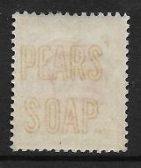 ½d Vermillion Jubilee scarce Pears Soap underprint orange UNMOUNTED MINT MNH