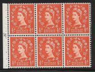 SB14a Graphite Wilding booklet pane perf type I UNMOUNTED MNT MNH