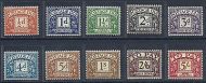 Sg D46 - D55 1955-57 Edward Crown Full set of Postage Dues UNMOUNTED MINT MNH