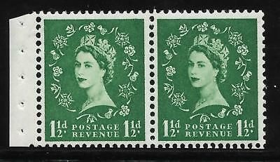 SB61 Tudor Wilding booklet pane perf type E(½v) UNMOUNTED MNT