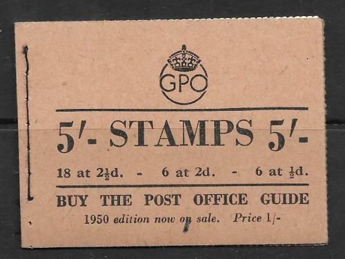 BD28 5 - GPO GVI booklet Edition 47 - Aug 1950 UNMOUNTED MINT MNH
