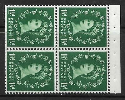 SB68a Wilding booklet pane Crowns Cream perf type I UNMOUNTED MNT MNH