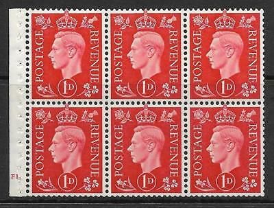 QB10A perf type B4A(I) cylinder F1 Dot -1d Red Booklet pane UNMOUNTED MINT