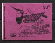 DQ58 June 1971 British Bird Series #2 30p Stitched Booklet - complete