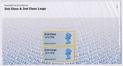 2013 2nd class  2nd class large post  Go PG 10 UNMOUNTED MINT
