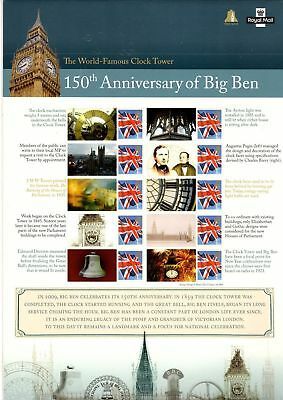 CS-5 2009 150th Anniversary of Big Ben Smiler sheet UNMOUNTED MINT