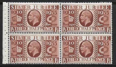 NComB7 1½d Silver Jubilee booklet pane - good perfs UNMOUNTED MINT