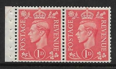 QB14 perf type E - 1d Pale Scarlet Booklet pane UNMOUNTED MINT MNH