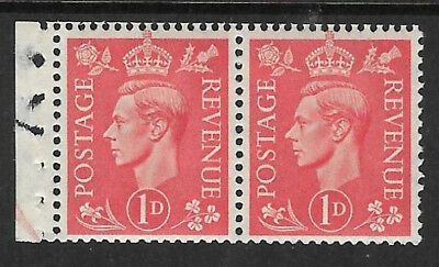 QB14ab perf type E - 1d Pale Scarlet Booklet pane UNMOUNTED MINT MNH