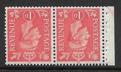 QB14ab perf type E - 1d Pale Scarlet Booklet pane with Arrow UNMOUNTED MINT