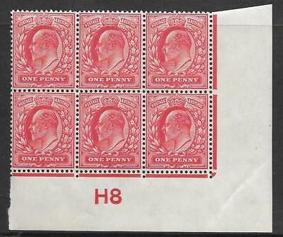 1d Scarlet Control H8 imperf perf type V2A plate 44 UNMOUNTED MINT