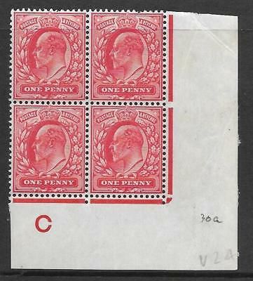 1d Scarlet Displaced Cliche Control C Imperf perf V2a plate 30c MOUNTED MINT