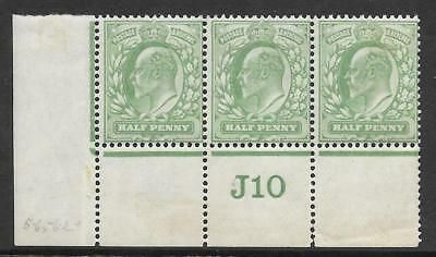 ½d Yellow-Green Control J10 (Co-Ex) perf type V2 plate 57 MOUNTED MINT
