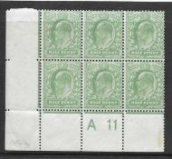 Sg 267 M3(1) ½d Control A11 (Co-Ex) perf type H2a plate 64b UNMOUNTED MINT
