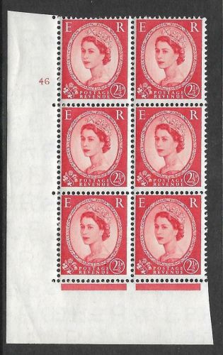 2½d Wilding Edward Crown cyl 46 No Dot perf type A(E/I) UNMOUNTED MINT