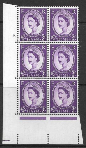 3d Wilding Edward Crown cyl 9 Dot perf type A(E I) UNMOUNTED MINT
