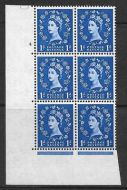 1d Wilding Multi Crown on White Cyl 4 No Dot perf A(E I) UNMOUNTED MINT MNH