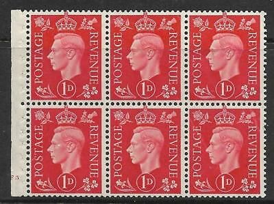 QB10 perf type B4(E) cylinder F3 No Dot -1d Red Booklet pane UNMOUNTED MINT MNH