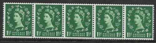 S26s 1½d Wilding Edward Crown listed variety - Daffodil Flaw UNMOUNTED MINT MNH