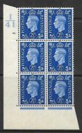 2½d Blue Dark colours I41 48 Dot perf 5(E I) UNMOUNTED MINT