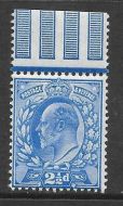 Sg 231 M16(1) 2½d Deep Ultramarine Interpanneau De La Rue UNMOUNTED MINT