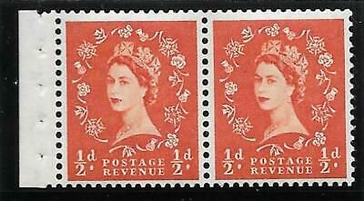 SB6 ½d x 2 Wilding booklet pane perf type E UNMOUNTED MNT
