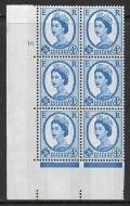 4d Wilding Violet Phosphor 9.5mm cyl 16 No Dot perf type A(E/I) UNMOUNTED MINT