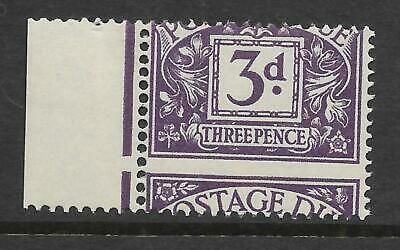 Sg D50 3d Edward Crown Postage Due with huge misperf UNMOUNTED MINT MNH