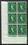 1½d Wilding Tudor Wmk Cylinder 5 No Dot perf type A(E I) UNMOUNTED MINT MNH