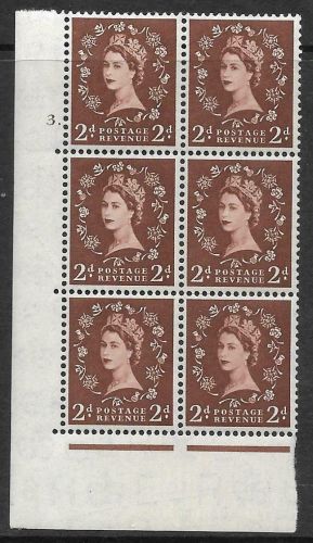2d Wilding Edward Crown cyl 3 Dot perf type A(E I) UNMOUNTED MINT