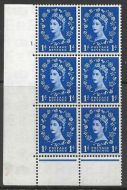 1d Wilding Tudor Wmk Cylinder 1 Dot perf type C(E P) UNMOUNTED MINT