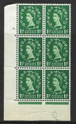 1½d Wilding Tudor Wmk Cylinder 2 Dot perf type A(E/I) UNMOUNTED MINT