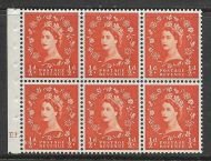 SB1 ½d Wilding Cyl E1 Dot pane perf type Ie bottom UNMOUNTED MNT MNH