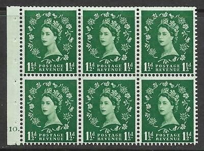 SB62 Wilding booklet pane Edward cylinder G10 Dot perf Ie Top UNMOUNTED MNT