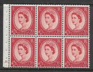 SB80 Wilding pane Tudor Crown perf type Ie bottom cyl J1 Dot UNMOUNTED MNT