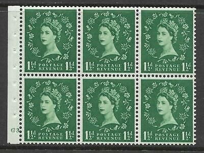 SB59 Wilding booklet pane Tudor cylinder G3 No Dot perf Ie UNMOUNTED MNT