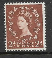 S46da 2d Wilding Blue Phos Cream with 1 x 8mm Band Photo UNMOUNTED MINT